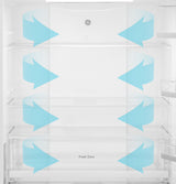 GE  17.7 Cu. Ft. Counter-Depth Bottom-Freezer Refrigerator - Stainless Steel (GBE17HYRFS)