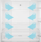 GE  17.7 Cu. Ft. Counter-Depth Bottom-Freezer Refrigerator - Fingerprint Resistant Stainless Steel (GBE17HYRFS)