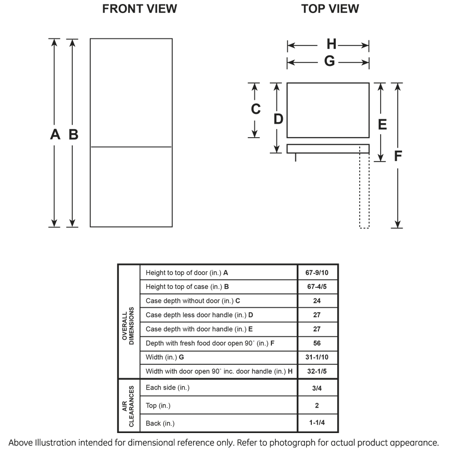GE 17.7 Cu. Ft. Counter-Depth Bottom-Freezer Refrigerator - Stainless Steel (GBE17HYRFS)
