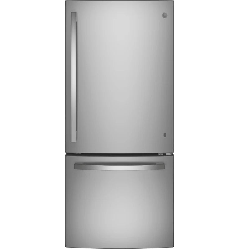 GE 20.9 Cu. Ft. Bottom-Freezer Refrigerator - Gray (GBE21DYKFS)