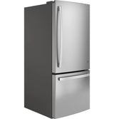 GE 20.9 Cu. Ft. Bottom-Freezer Refrigerator - Gray (GBE21DYKFS)