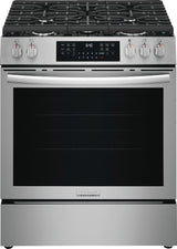 Frigidaire Gallery  30" Gas Range with No Preheat + Air Fry - Stainless Steel (GCFG3059BF)