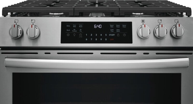 Frigidaire Gallery  30" Gas Range with No Preheat + Air Fry - Stainless Steel (GCFG3059BF)