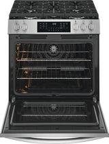 Frigidaire Gallery  30" Gas Range with No Preheat + Air Fry - Stainless Steel (GCFG3059BF)