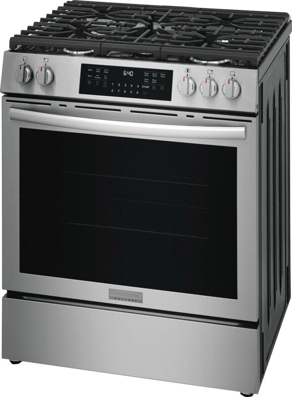 Frigidaire Gallery  30" Gas Range with No Preheat + Air Fry - Stainless Steel (GCFG3059BF)