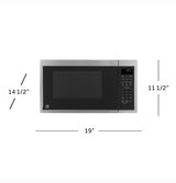 GE 0.9 Cu. Ft. Capacity Countertop Microwave Oven - Stainless Steel (GCST09N1WSS)