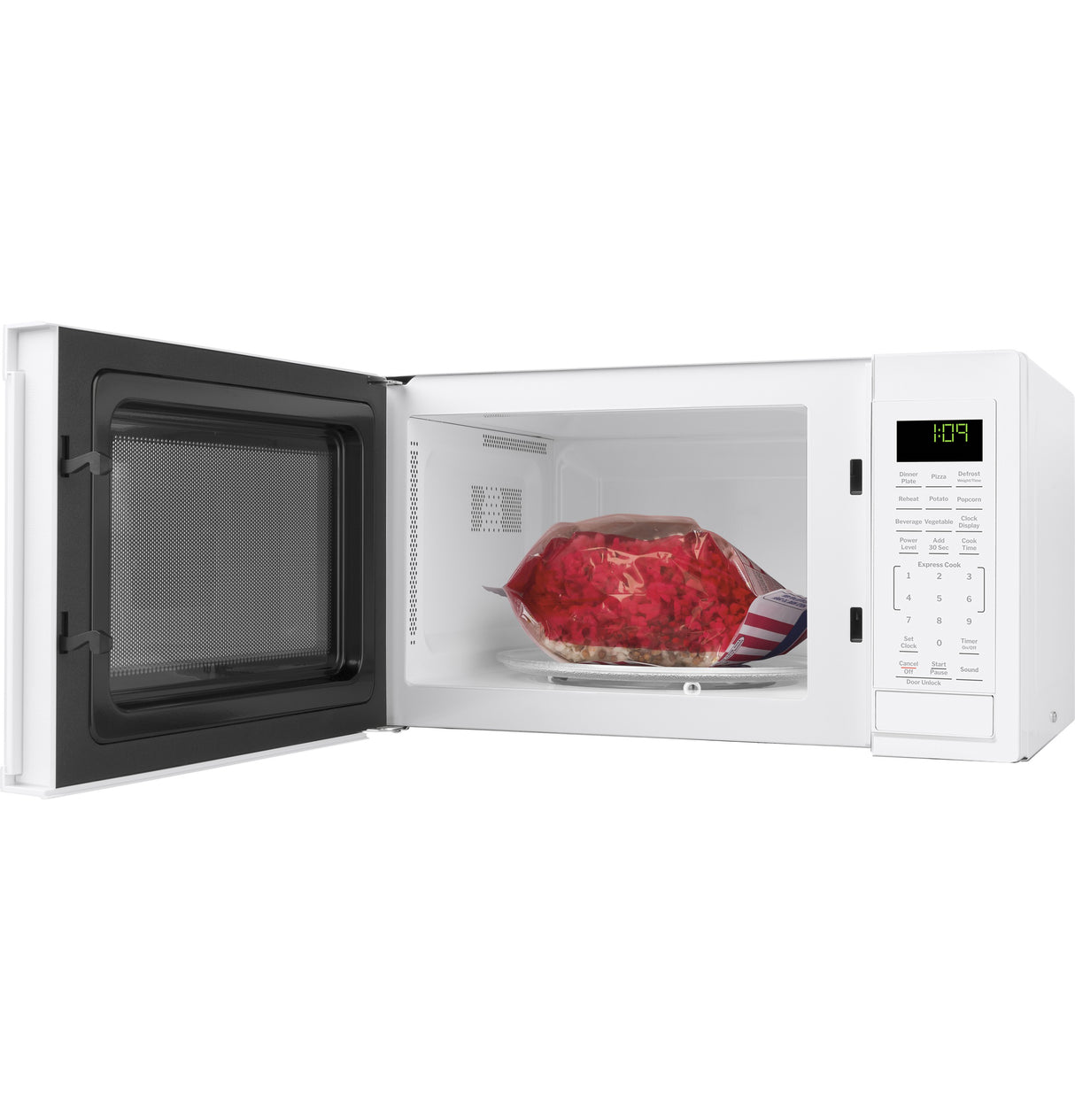 GE 0.9 Cu. Ft. Capacity Countertop Microwave Oven - White (GCST09N1WWW)