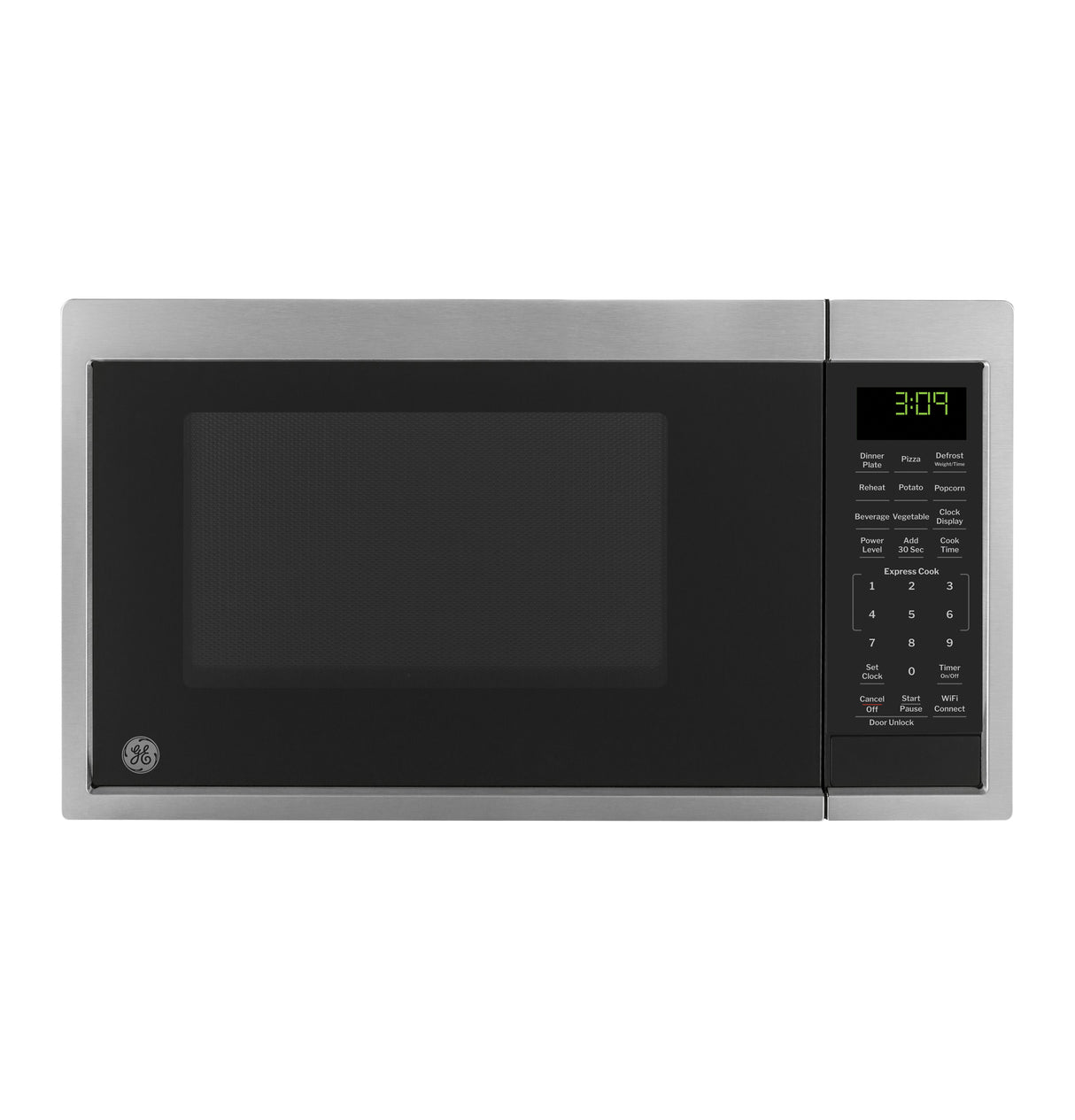 GE 0.9 Cu. Ft. Capacity Smart Countertop Microwave Oven with Scan-To-Cook Technology - Stainless Steel (GCST09U1WSS)