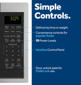GE 0.9 Cu. Ft. Capacity Smart Countertop Microwave Oven with Scan-To-Cook Technology - Stainless Steel (GCST09U1WSS)