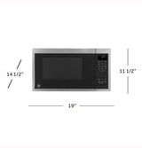 GE 0.9 Cu. Ft. Capacity Smart Countertop Microwave Oven with Scan-To-Cook Technology - Stainless Steel (GCST09U1WSS)