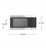 GE 1.0 Cu. Ft. Capacity Countertop Convection Microwave Oven with Air Fry - Black (GCST10A1WSS)