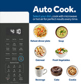 GE  1.0 Cu. Ft. Capacity Countertop Convection Microwave Oven with Air Fry - Stainless Steel (GCST10A1WSS)