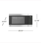 GE  1.0 Cu. Ft. Capacity Countertop Convection Microwave Oven with Air Fry - Stainless Steel (GCST10A1WSS)