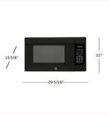 GE  1.1 Cu. Ft. Capacity Countertop Microwave Oven - Black (GCST11N1WBB)
