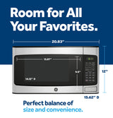 GE  1.1 Cu. Ft. Capacity Countertop Microwave Oven - Stainless Steel (GCST11X1WSS)