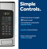 GE 1.1 Cu. Ft. Capacity Countertop Microwave Oven - Stainless Steel (GCST11X1WSS)