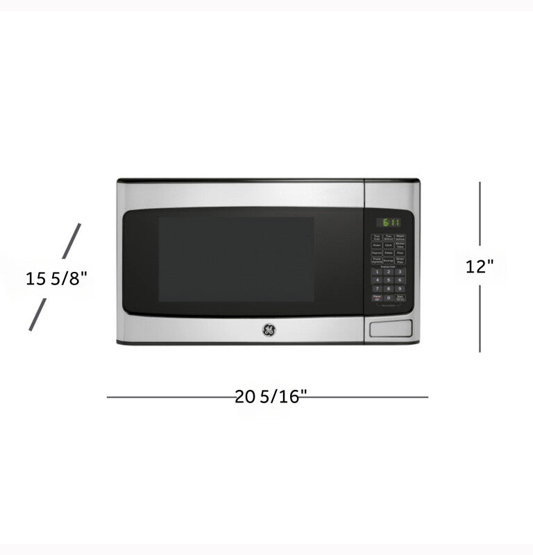 GE 1.1 Cu. Ft. Capacity Countertop Microwave Oven - Stainless Steel (GCST11X1WSS)