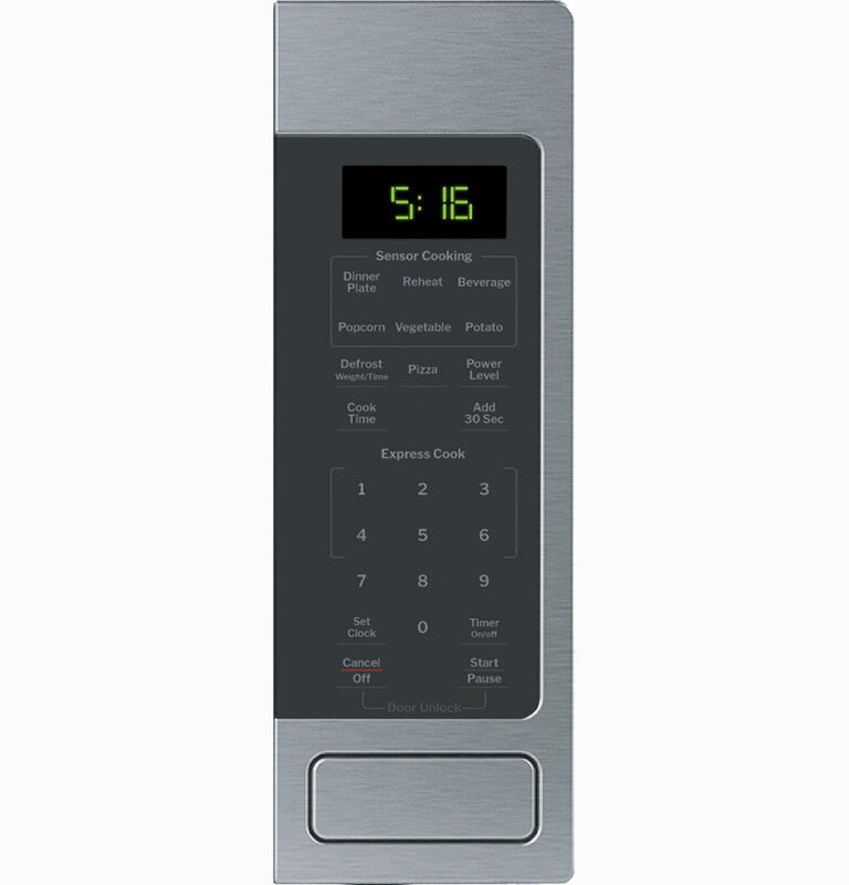 GE 1.6 Cu.Ft Countertop Microwave Oven, Sensor,1150W - Stainless Steel (GCST16S1WSS)