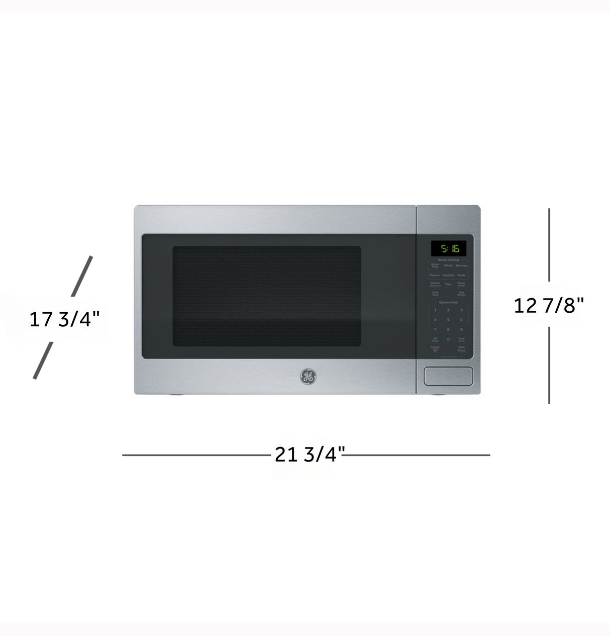 GE  1.6 Cu. Ft. Countertop Microwave Oven - Stainless Steel (GCST16S1WSS)