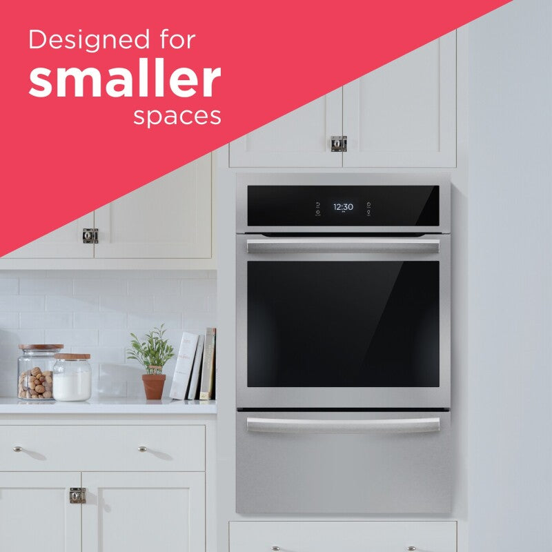 Frigidaire Gallery  24" Single Gas Wall Oven with Air Fry - White (GCWG2438AW)