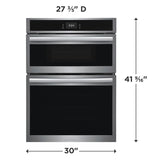 Frigidaire Gallery  30" Electric Wall Oven and Microwave Combination with 15+ Ways To Cook - Stainless Steel (GCWM3067AF)