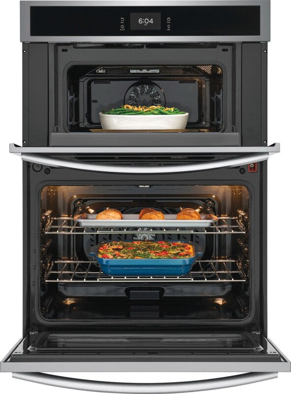 Frigidaire Gallery  30" Electric Wall Oven and Microwave Combination with 15+ Ways To Cook - Stainless Steel (GCWM3067AF)