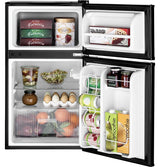 GE  Double-Door Compact Refrigerator - Black (GDE03GGKBB)