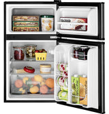 GE Double-Door Compact Refrigerator - CleanSteel (GDE03GLKLB)