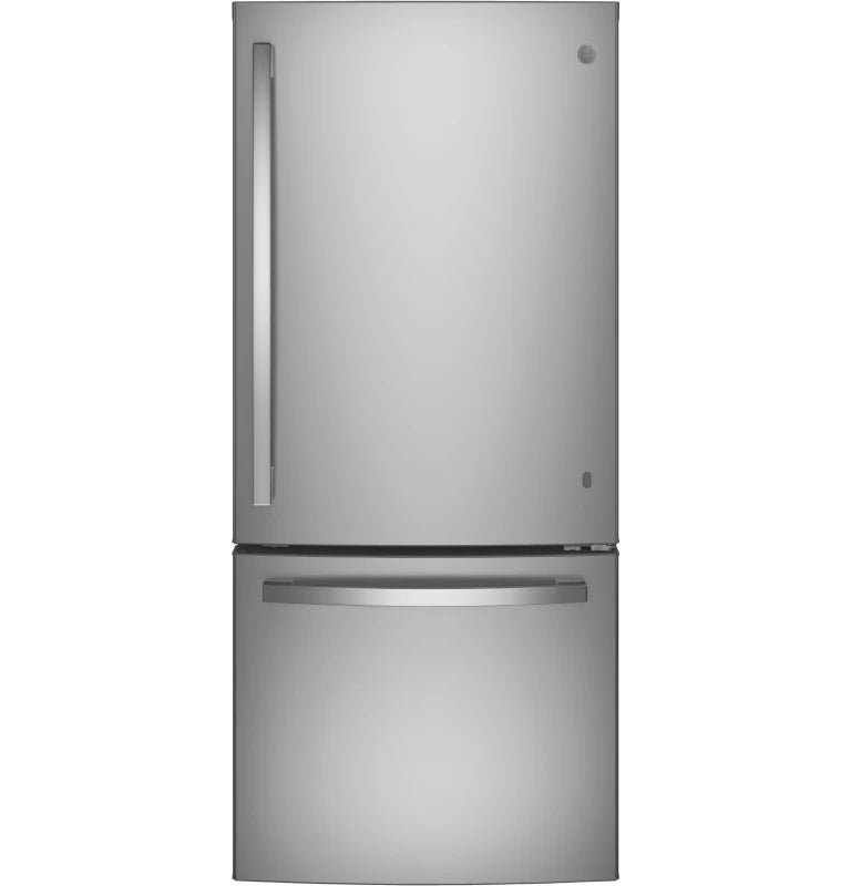 GE 21.0 Cu. Ft. Bottom-Freezer Refrigerator - Gray (GDE21EYKFS)