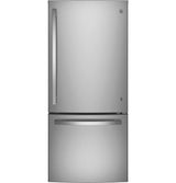 GE 21.0 Cu. Ft. Bottom-Freezer Refrigerator - Gray (GDE21EYKFS)