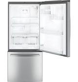 GE 21.0 Cu. Ft. Bottom-Freezer Refrigerator - Gray (GDE21EYKFS)
