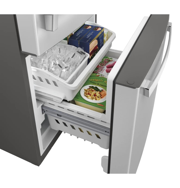 GE 21.0 Cu. Ft. Bottom-Freezer Refrigerator - Gray (GDE21EYKFS)