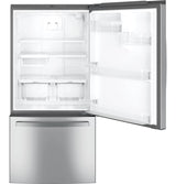 GE 24.8 Cu. Ft. Bottom-Freezer Drawer Refrigerator - Gray (GDE25EYKFS)