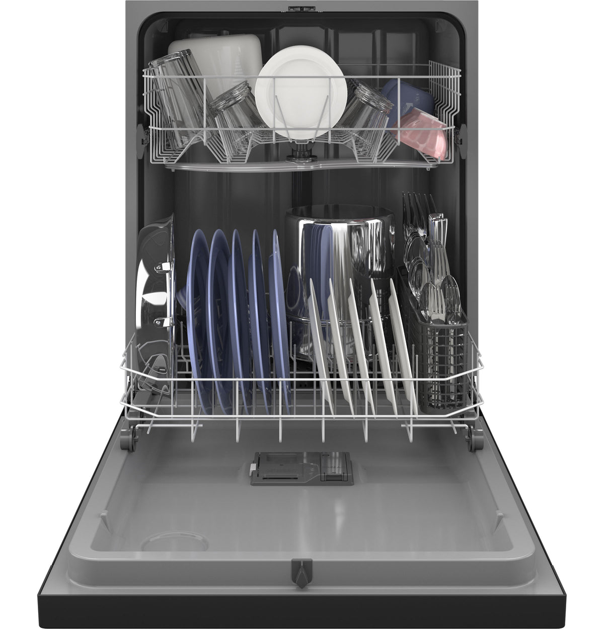 GE  Dishwasher with Front Controls - Black (GDF450PGRBB)