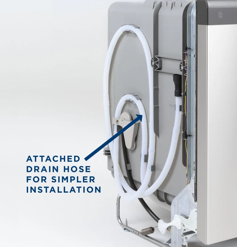 GE Dishwasher with Front Controls - White (GDF450PGRWW)