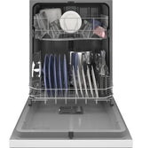 GE Dishwasher with Front Controls - White (GDF450PGRWW)