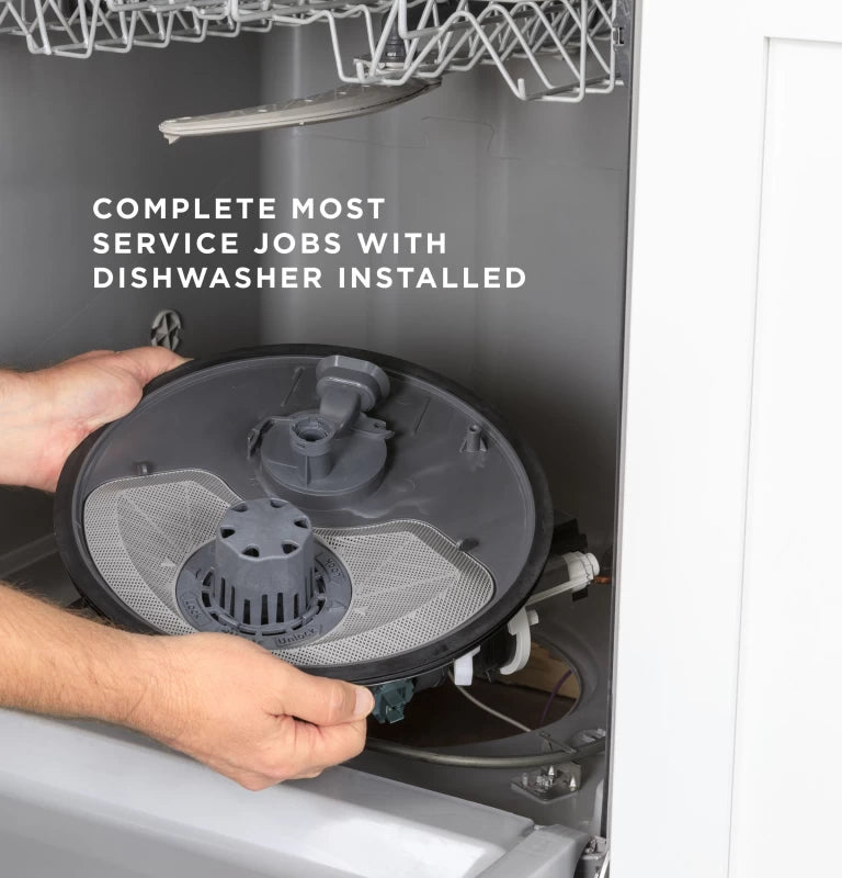 GE Dishwasher with Front Controls - White (GDF450PGRWW)