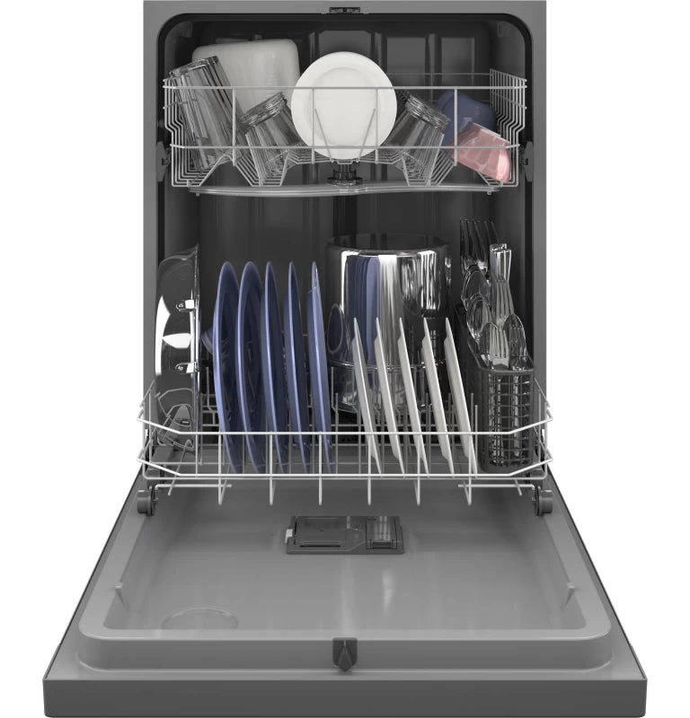 GE Dishwasher with Front Controls - Silver (GDF510PSRSS)