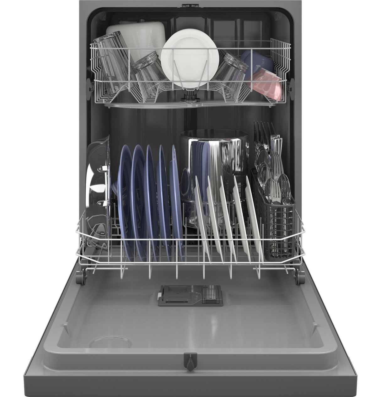 GE Dishwasher with Front Controls - Stainless Steel (GDF510PSRSS)