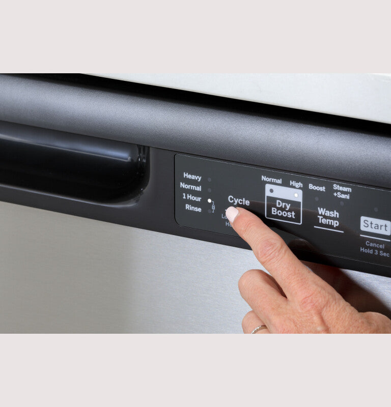 GE  Dishwasher with Front Controls - White (GDF535PGRWW)