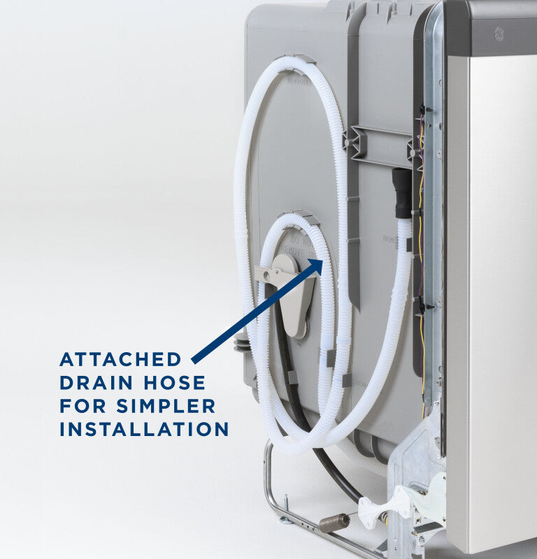 GE  Dishwasher with Front Controls - White (GDF535PGRWW)