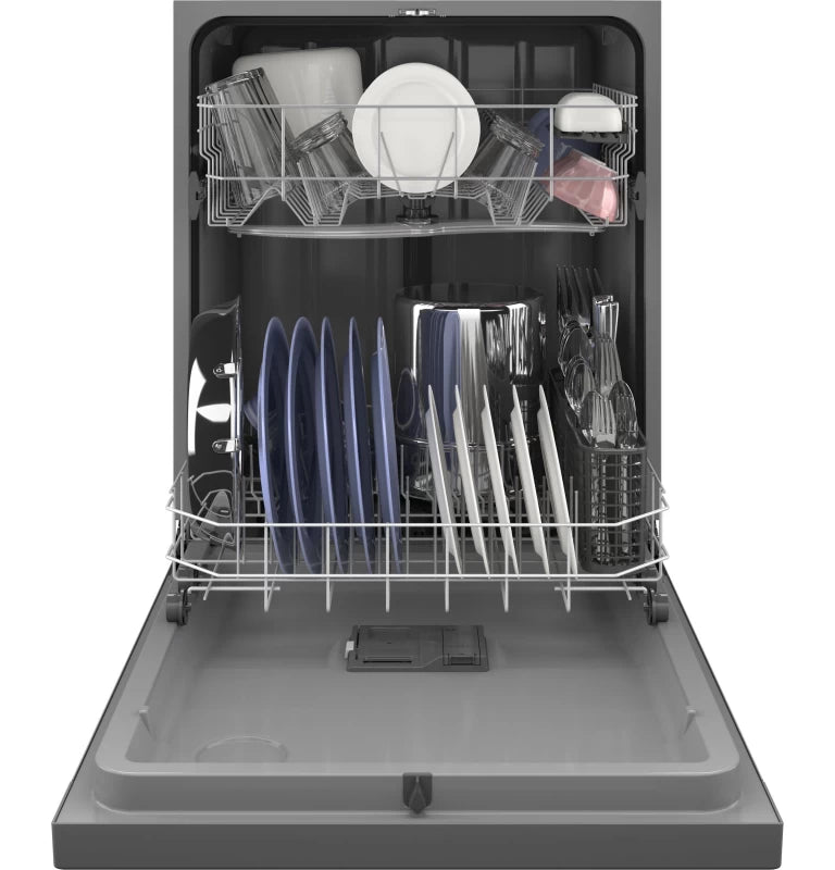 GE Dishwasher with Front Controls - Silver (GDF535PSRSS)