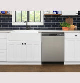 GE Dishwasher with Front Controls - Silver (GDF535PSRSS)