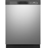 GE Dishwasher with Front Controls - Stainless Steel (GDF535PSRSS)