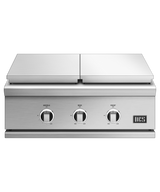 DCS  30" Series 9 Double Side Burner/ Griddle, Natural Gas - Stainless Steel (GDSBE1302N)