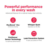 Frigidaire Gallery  24" Stainless Steel Tub Dishwasher with CleanBoost™ and Adaptive Quick Wash - Stainless Steel (GDSH4735AF)