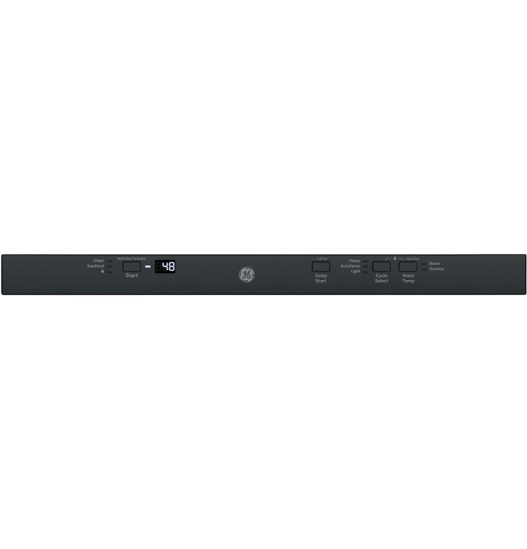 GE  ADA Compliant Stainless Steel Interior Dishwasher with Sanitize Cycle - Black (GDT225SGLBB)