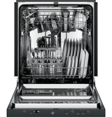 GE  ADA Compliant Stainless Steel Interior Dishwasher with Sanitize Cycle - Black (GDT225SGLBB)