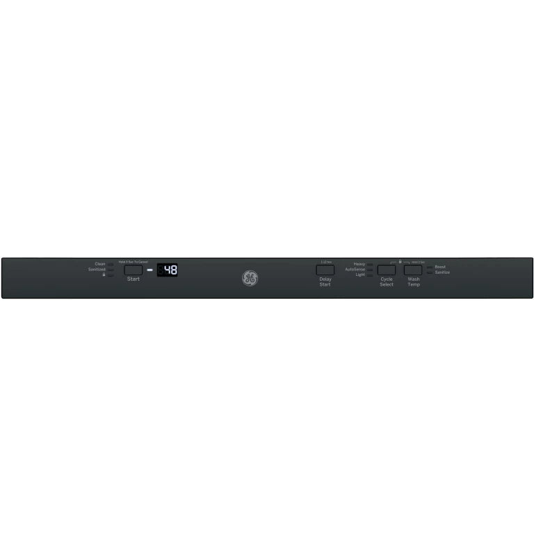 GE ADA Compliant Stainless Steel Interior Dishwasher with Sanitize Cycle - Black (GDT225SGLBB)