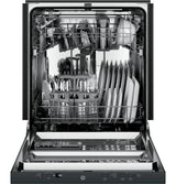 GE ADA Compliant Stainless Steel Interior Dishwasher with Sanitize Cycle - Black (GDT225SGLBB)